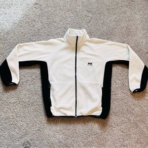 Helly Hansen HH White Black Fleece Jacket Medium